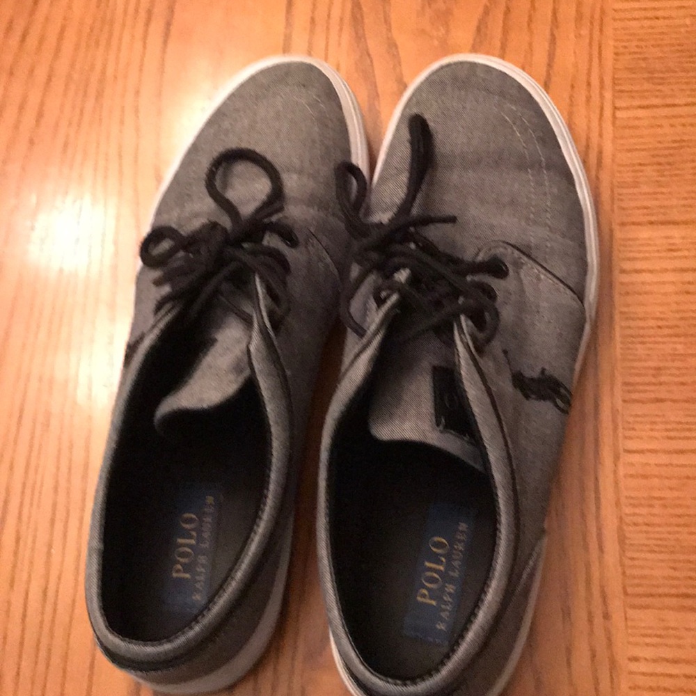 Dark gray boat shoes